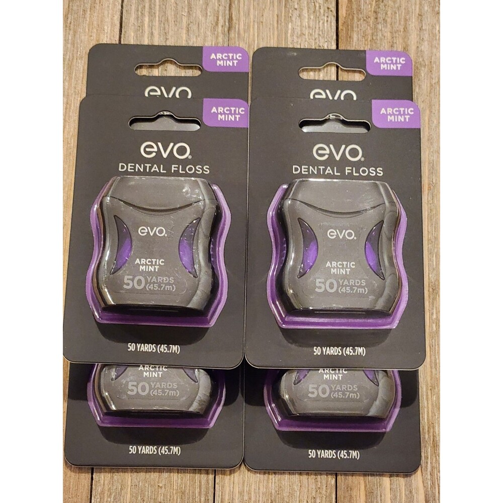 NEW! 12 Packs of EVO ARCTIC MINT Dental Floss 50 yards each